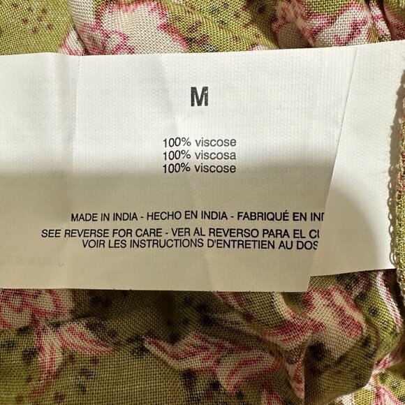 Jessica Simpson Womens Size M Leslie Boho Botanical Dots Small Top Shirt NWT - Picture 6 of 7